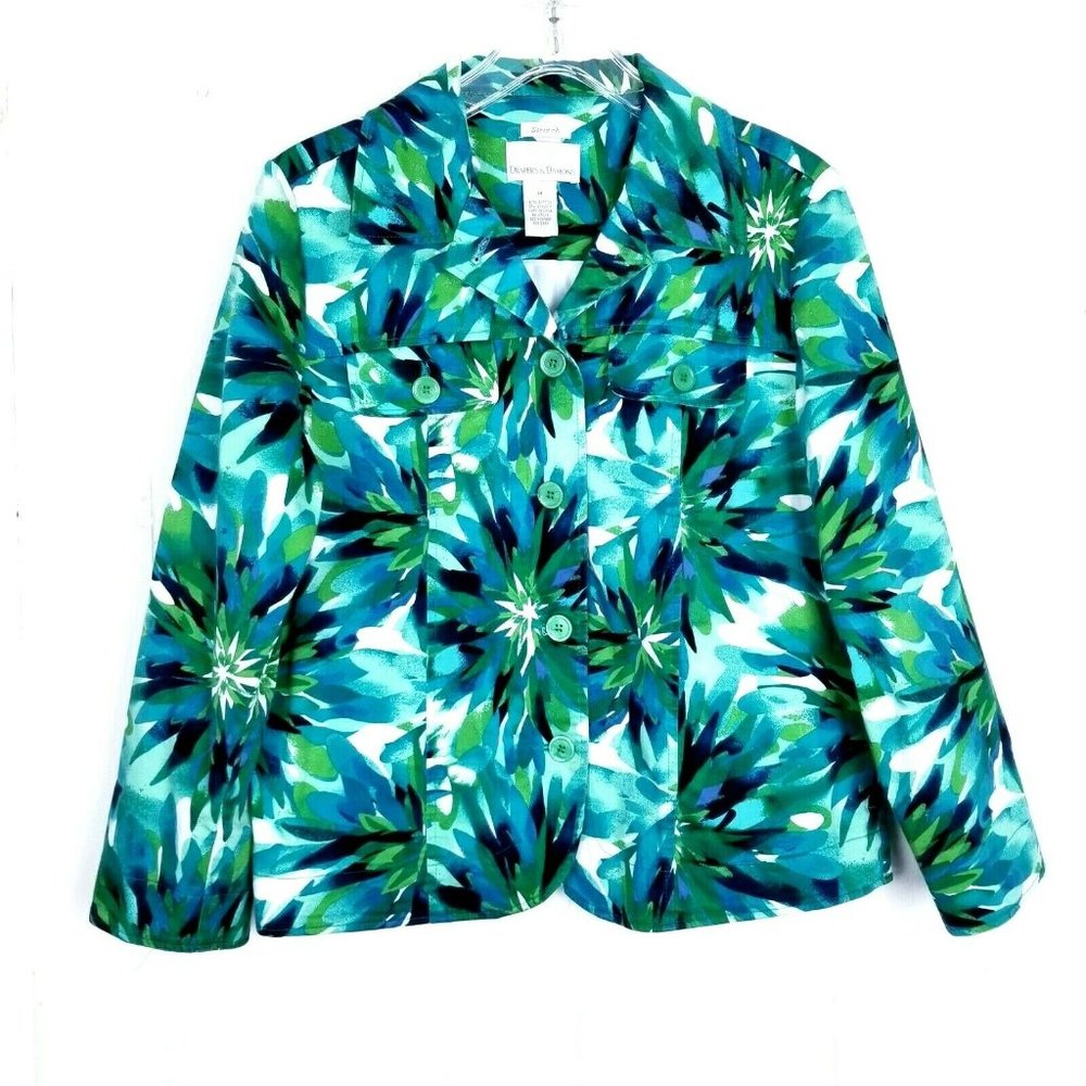 Drapers & Damons Floral Leaf Jacket